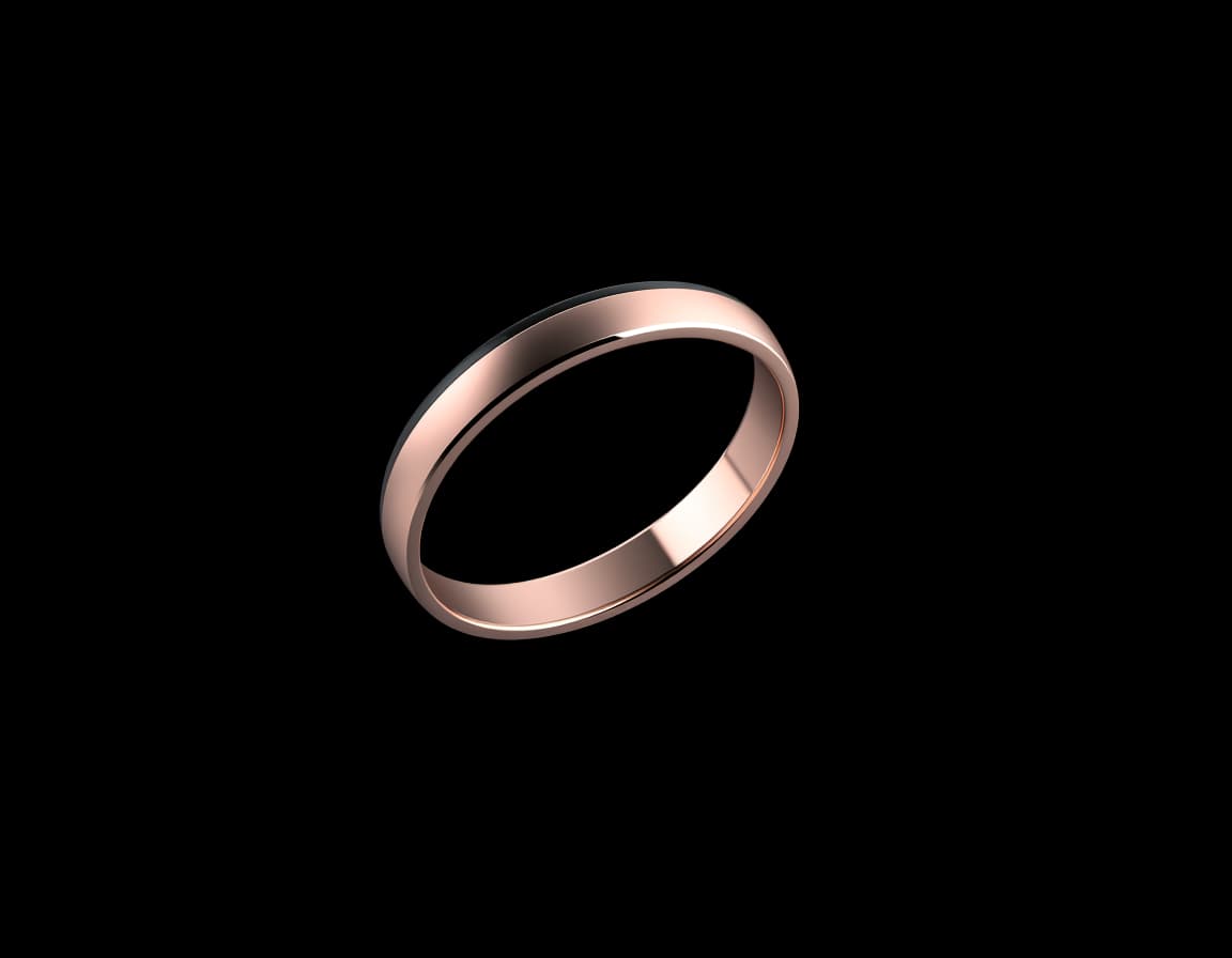 Aura Air smart ring in rose titanium